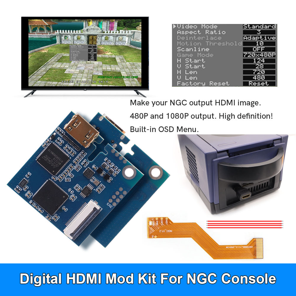 Gaming Console All In One - HISPEEDIDO 1080P 내장형 디지털 고화질 NGC