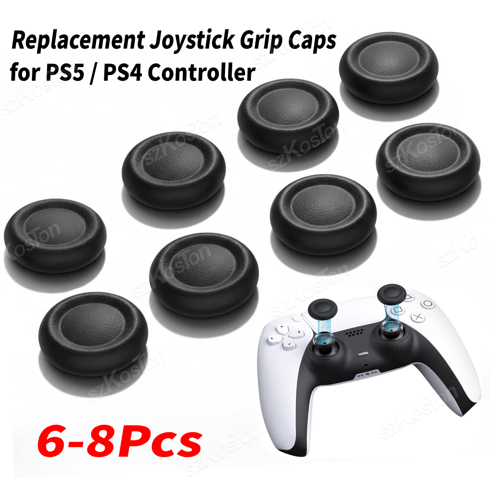 Gaming Console Repair - PS5/PS4 컨트롤러용 교체 조이스틱 캡 6-8개,
