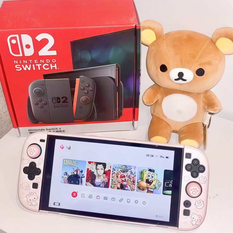 Gaming Console Japan - 하트 포레스트 귀여운 솜사탕 고양이 보호용