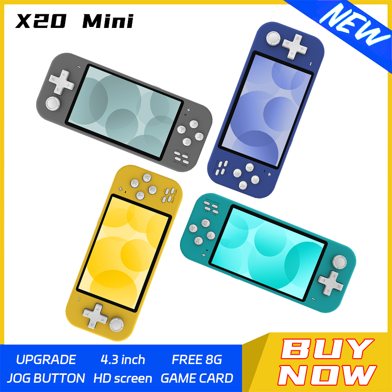 Gaming Console X20 - X20 미니 레트로 휴대용 게임기 4.3인치