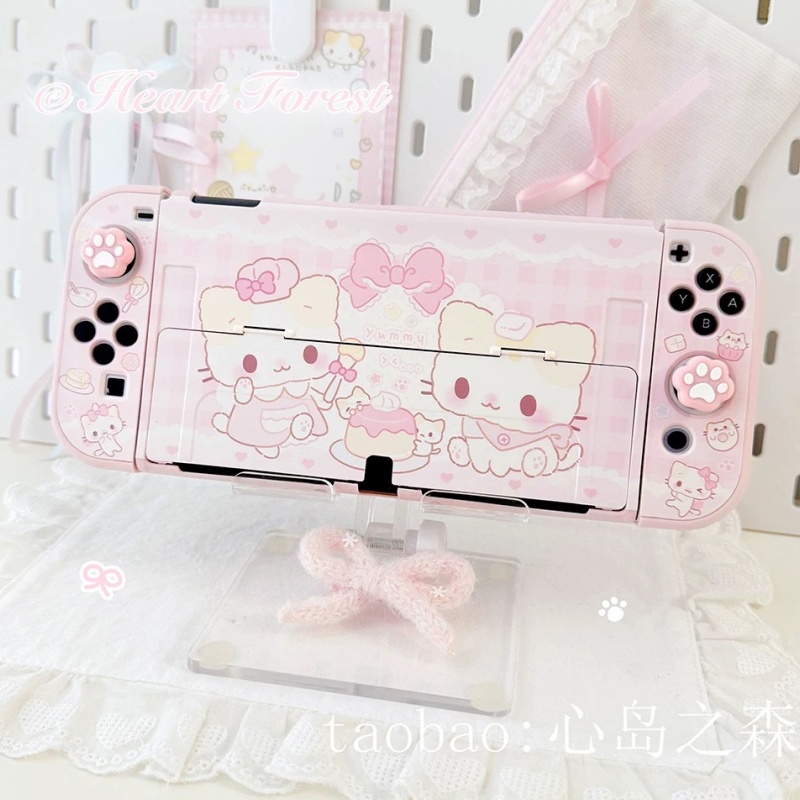 Gaming Console Japan - 뜨거운 솜사탕 고양이 귀여운 스위치2 OLED