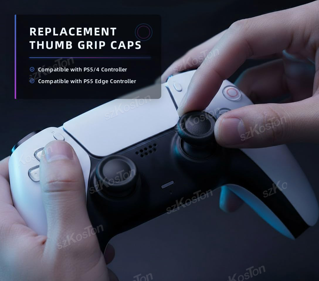 PS5/PS4 컨트롤러용 교체 조이스틱 캡 6-8개,  - Gaming Console Repair 리뷰 및 가격