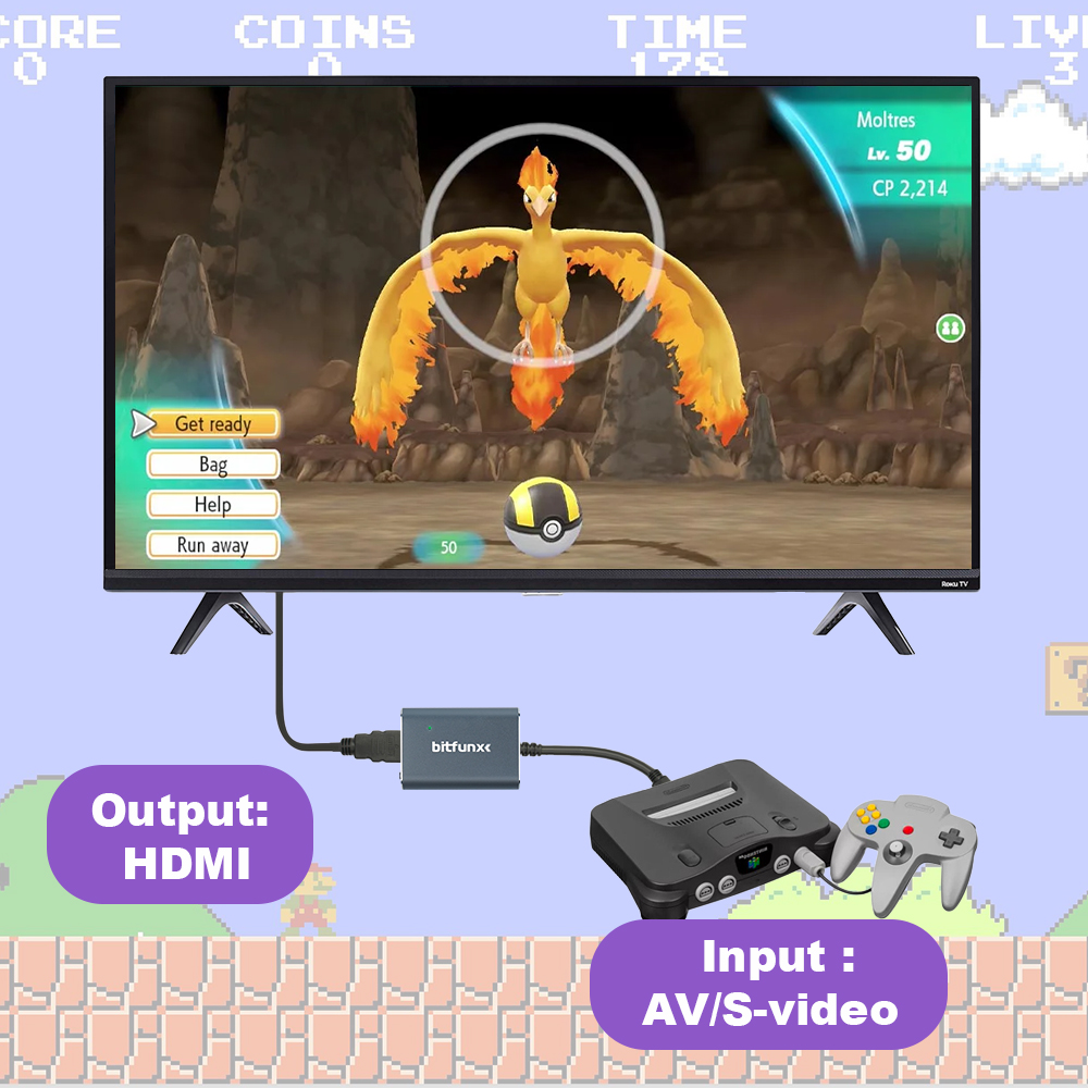 Bitfunx 720P Svideo/AV-HDMI 어댑 - Gaming Console All In One 리뷰 및 가격