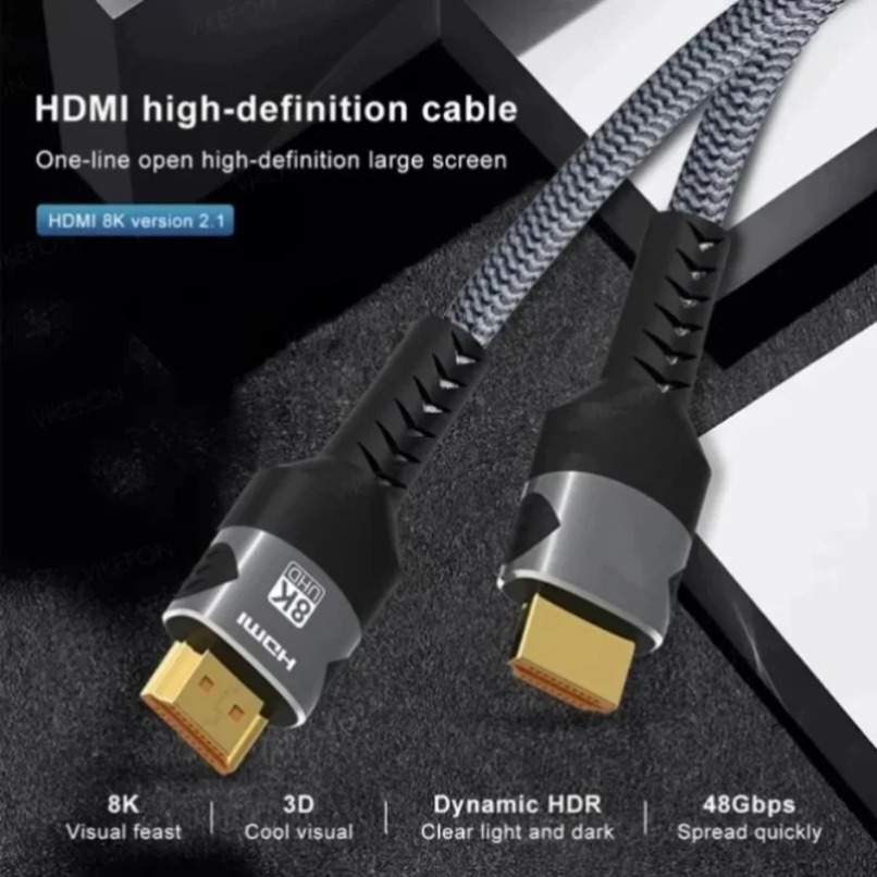브레이드형 8K HDMI 2.1 케이블 고속 48Gbp - Gaming Console Definition 리뷰 및 가격