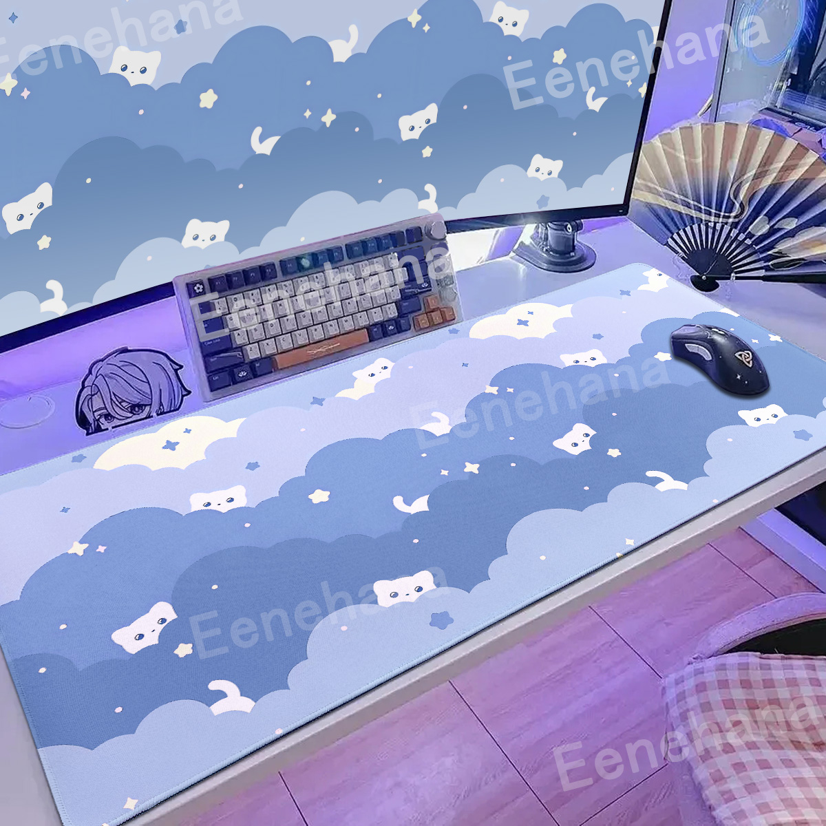 Xxl Art Clouds & Stars 핑크 마우스  - Gaming Console Cloud 리뷰 및 가격