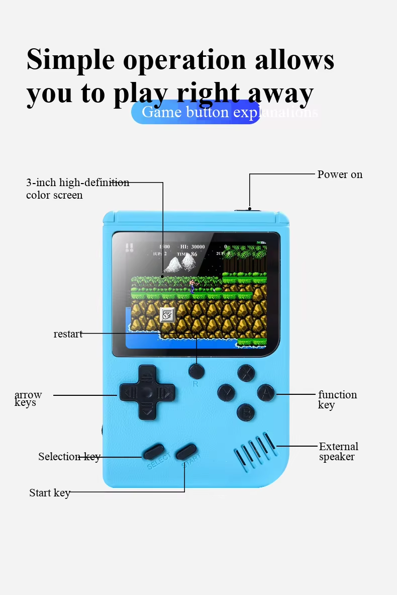 400가지 미니 게임이 내장된 휴대용 레트로 비디오 게 - Gaming Console All In One 리뷰 및 가격