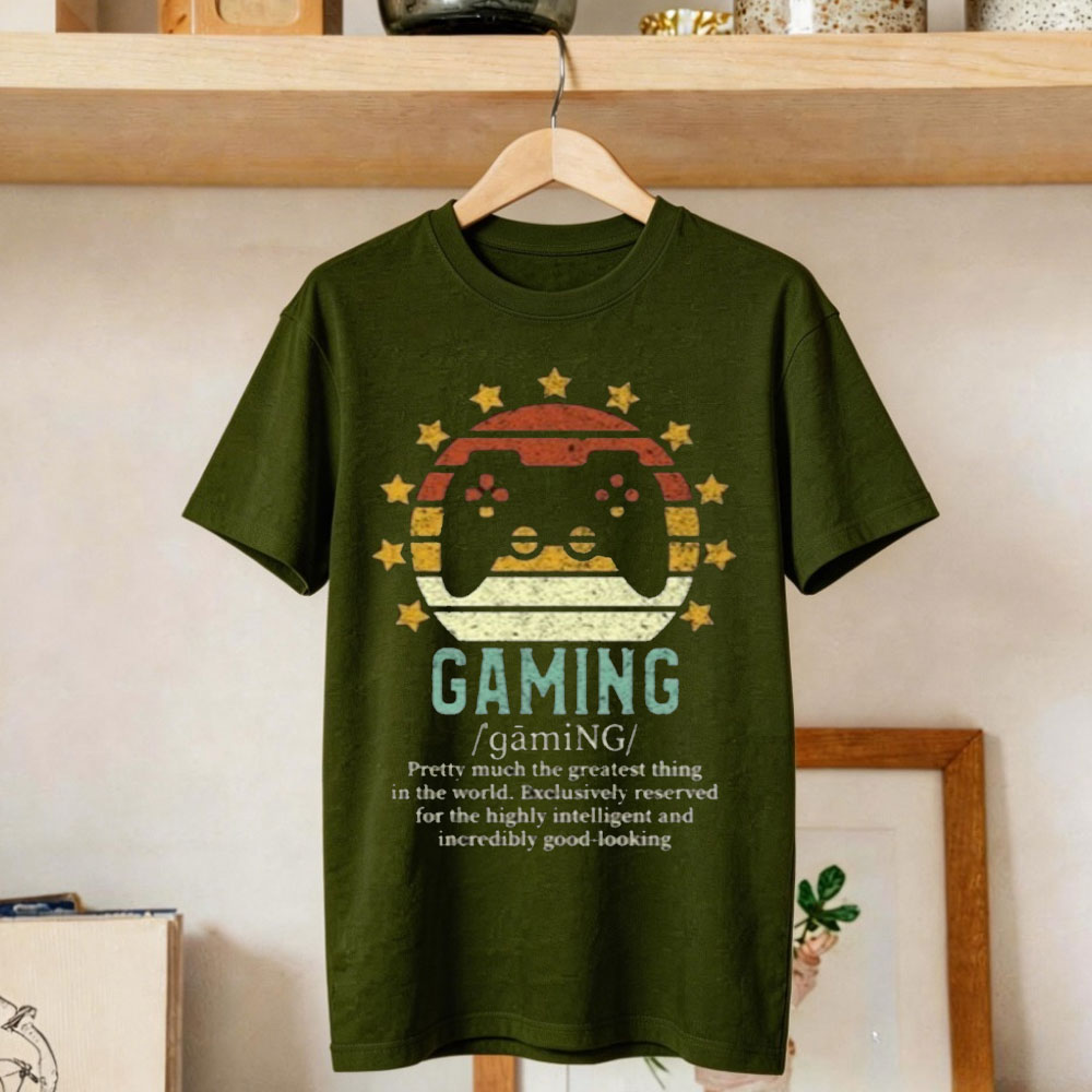 재미있는 게임 정의 티셔츠 빈티지 콘솔 비디오 게임 플 - Gaming Console Definition 리뷰 및 가격