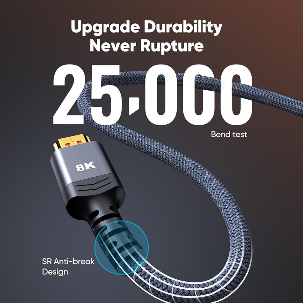 초고속 HDMI 호환 2.1 편조 케이블 8K 60Hz - Gaming Console Definition 리뷰 및 가격