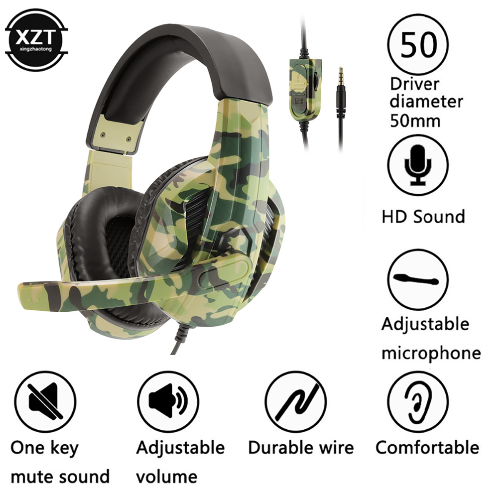 위장 게임용 헤드셋 3.5mm AUX 잭 유선 헤드폰  - Gaming Console Xbox One 리뷰 및 가격