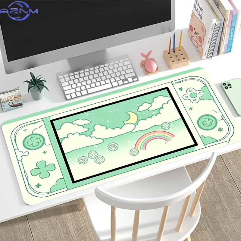 1pc 대형 사이즈 e스포츠 게임용 마우스 패드, 연두 - Gaming Console Cloud 리뷰 및 가격