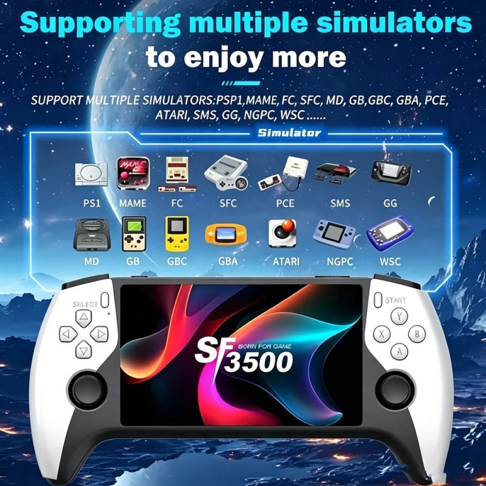 SF3500 5인치 휴대용 게임 콘솔 (PS1, GBA - Q21 Gaming Console 리뷰 및 가격