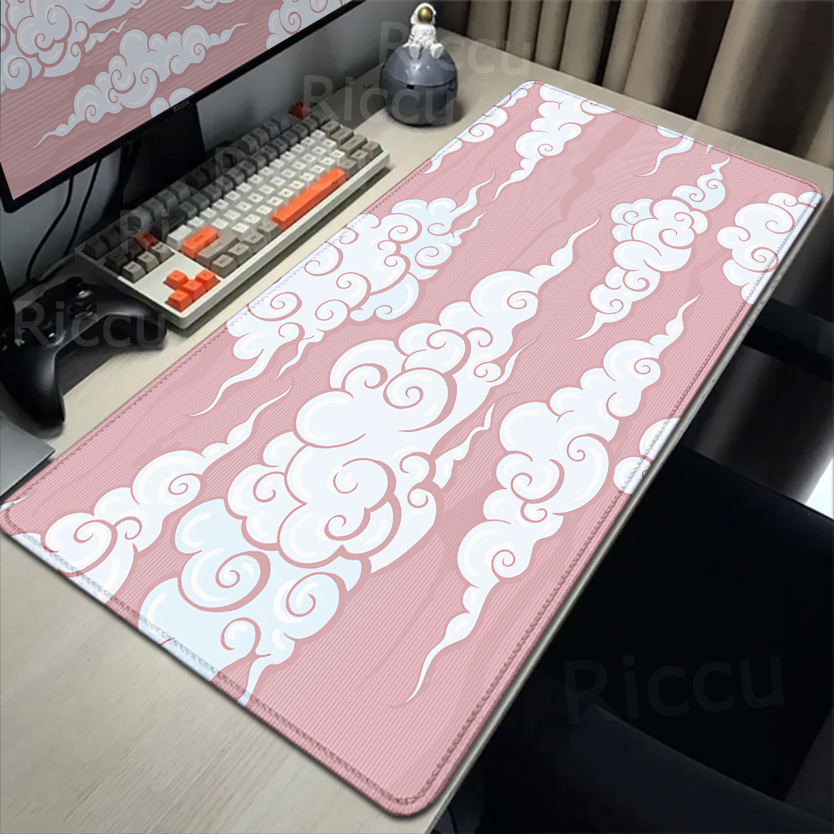 대형 레드 클라우드 게이머 마우스 패드, 천연 고무 잠 - Gaming Console Cloud 리뷰 및 가격